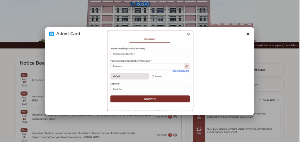 SSC MTS Admit Card 2024
Exam date released
SSC MTS/ Havaldar Exam date