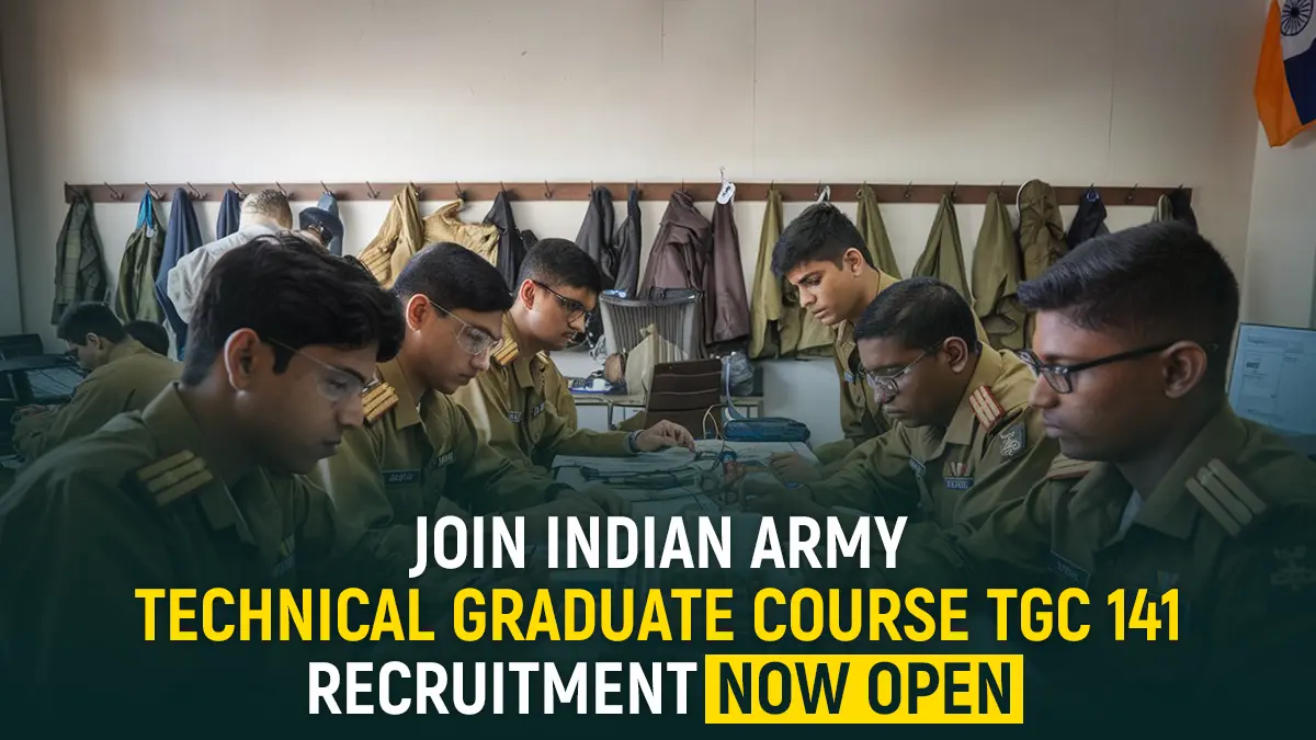 join the Indian Army,
TGC,
Technical Graduate Course,
TGC 141,