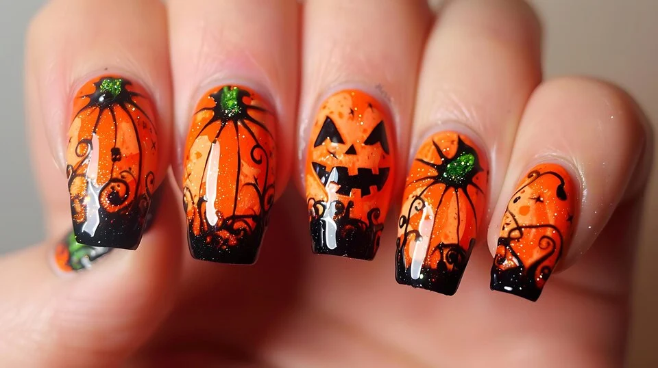 halloween nails,