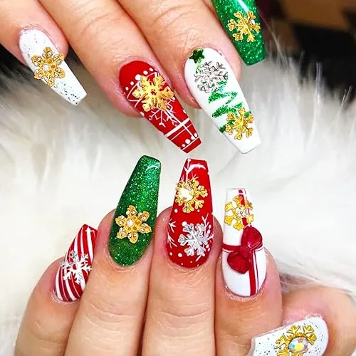 Christmas Nails, Christmas Nails Ideas 2024, Christmas Nail Designs,