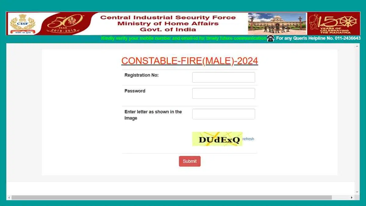 cisf fireman admit card, cisf fireman admit card 2024,