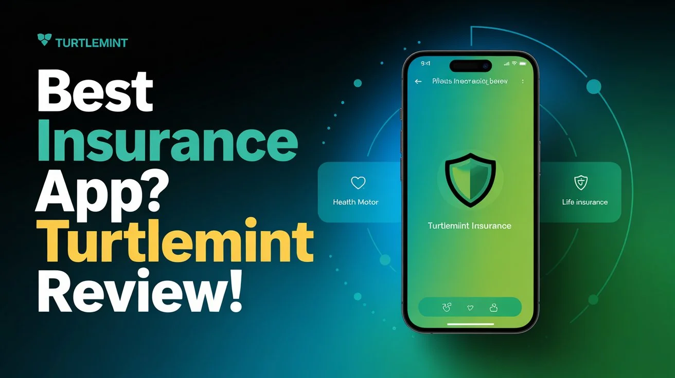 urtlemint-mobile-app-helping-users-compare-and-purchase-insurance-policies-seamlessly-featuring-a-clean-blue-and-green-design.